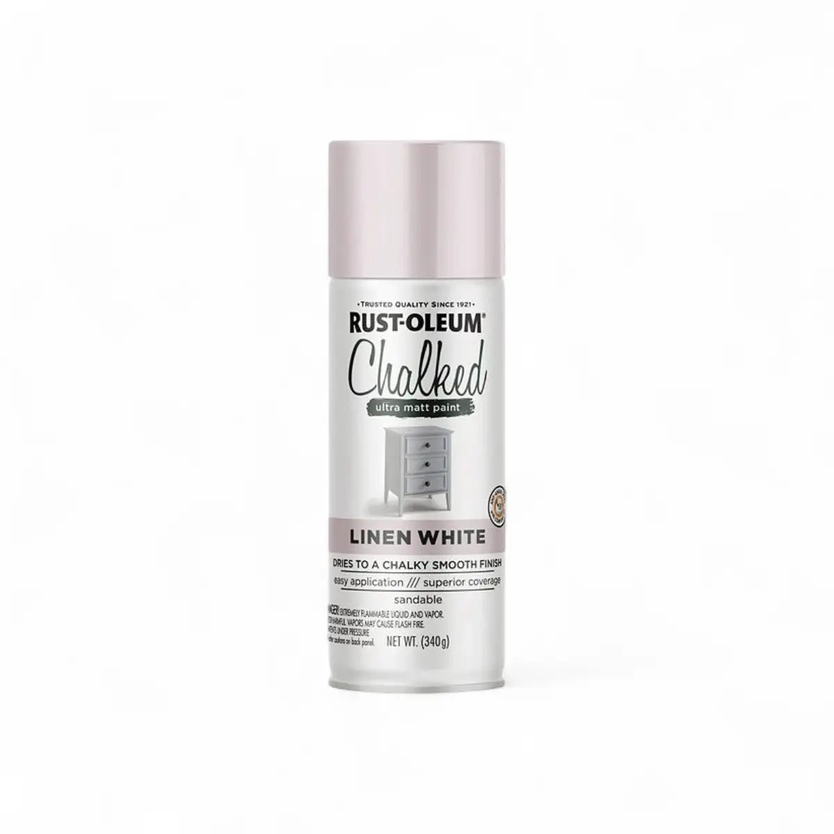 Chalked Ultra Matte Spray Paint - Linen White - 340G