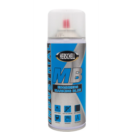 Engineers marking blue spray