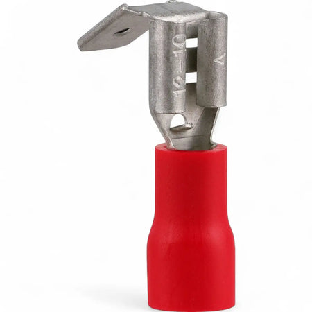 Pre-Insulated Piggy Back Terminal - Red 6.3mm (8-Pack)