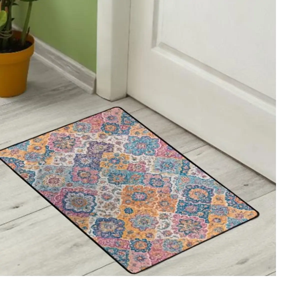 Ethnic pattern floor mat