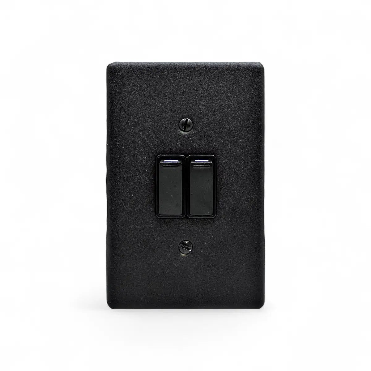 Lesco 100X50Mm 2 Lever Switch Matt Black Switch Socket