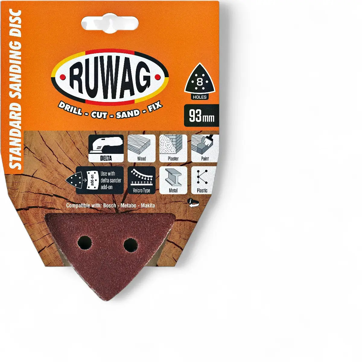 Triangular Sanding Pad (P240 Grit) - 93mm