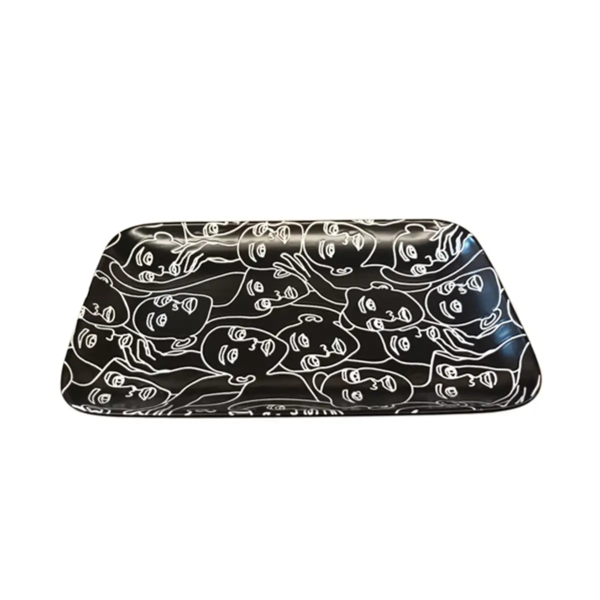 Ceramic rectangular serving platter