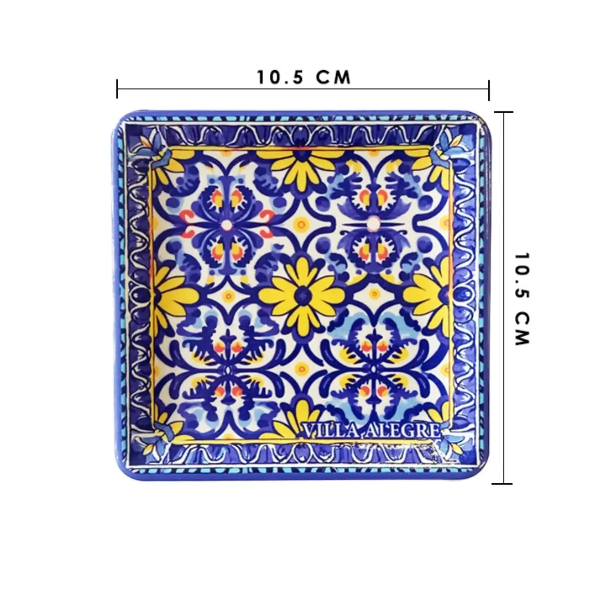 Decorative ceramic trinket plate