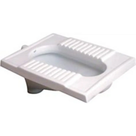 Squat pan toilet bowl