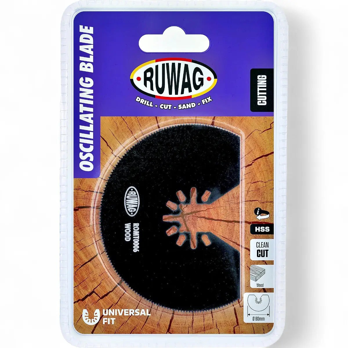Oscillating Multi-Tool Radial Blade For Wood - 80mm