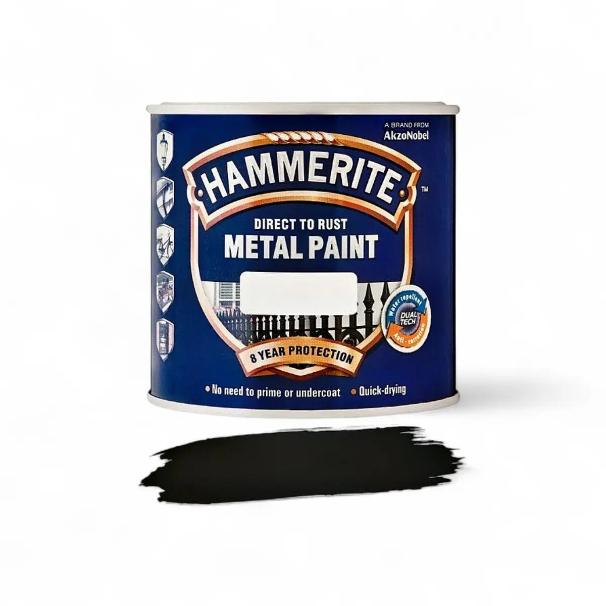 Hammerite Dtr Sb Smooth Black 1L Paint