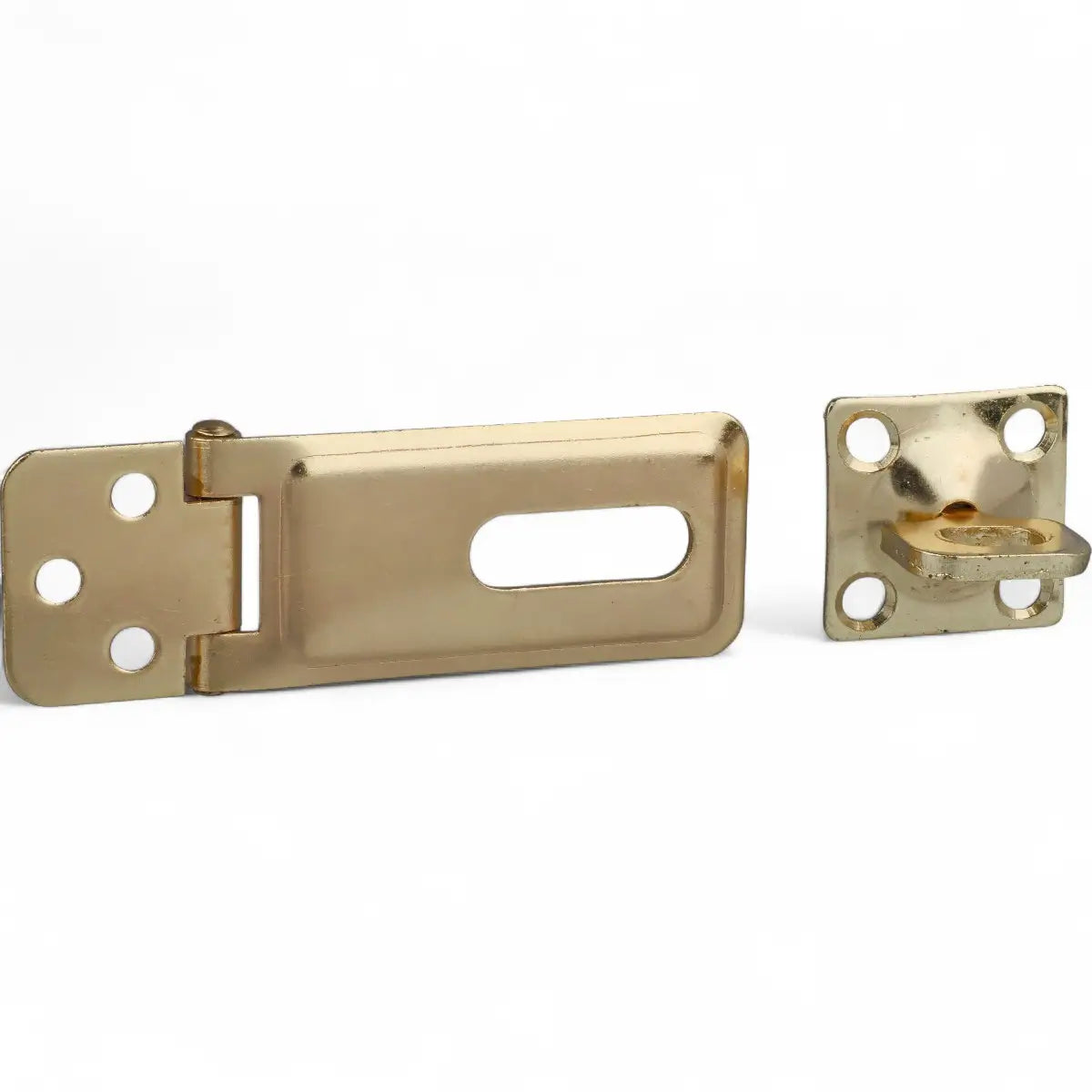 Brass Plated Hasp & Staple (Single)