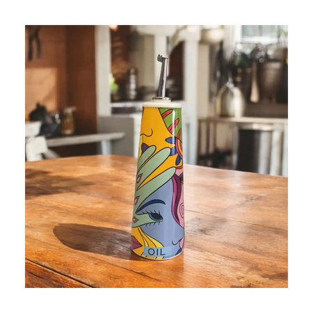 Ceramic oil dispenser bottle