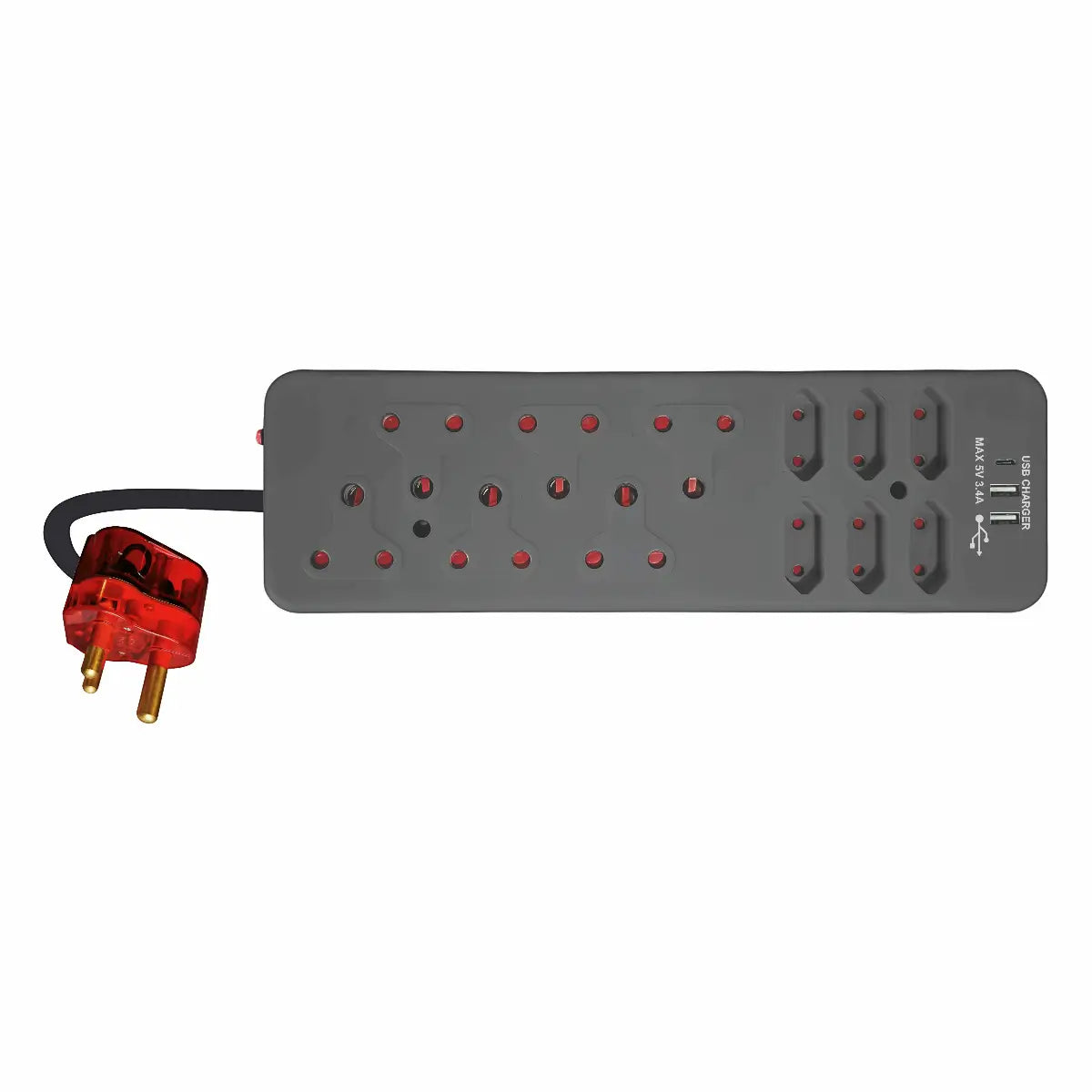 12 way surge usb multiplug
