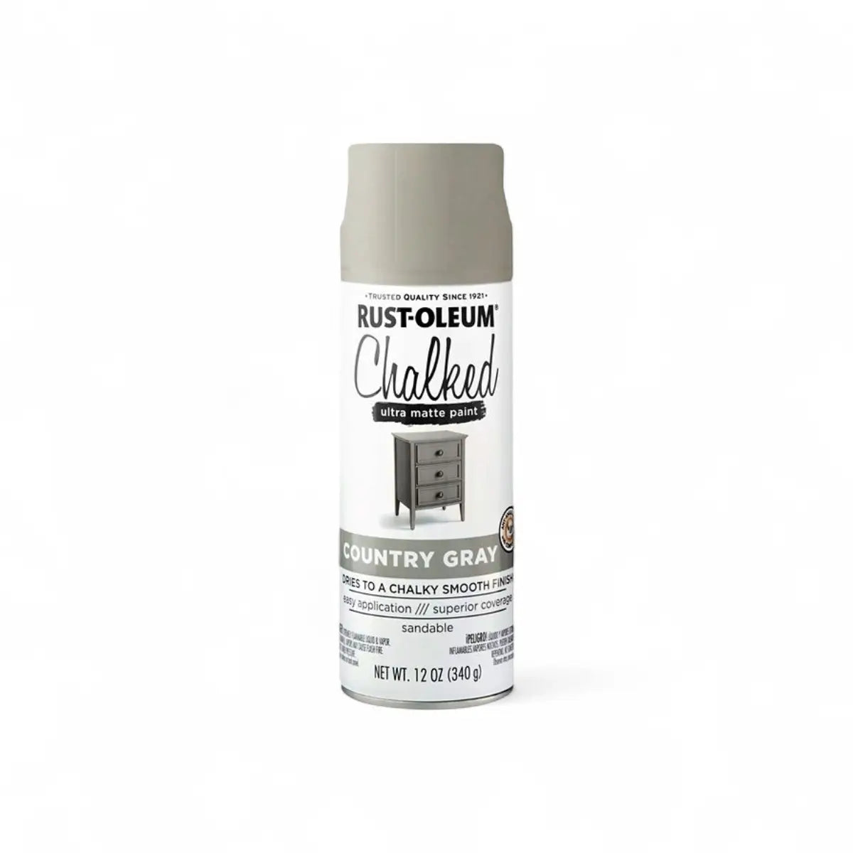 Chalked Ultra Matte Spray Paint - Country Gray - 340G