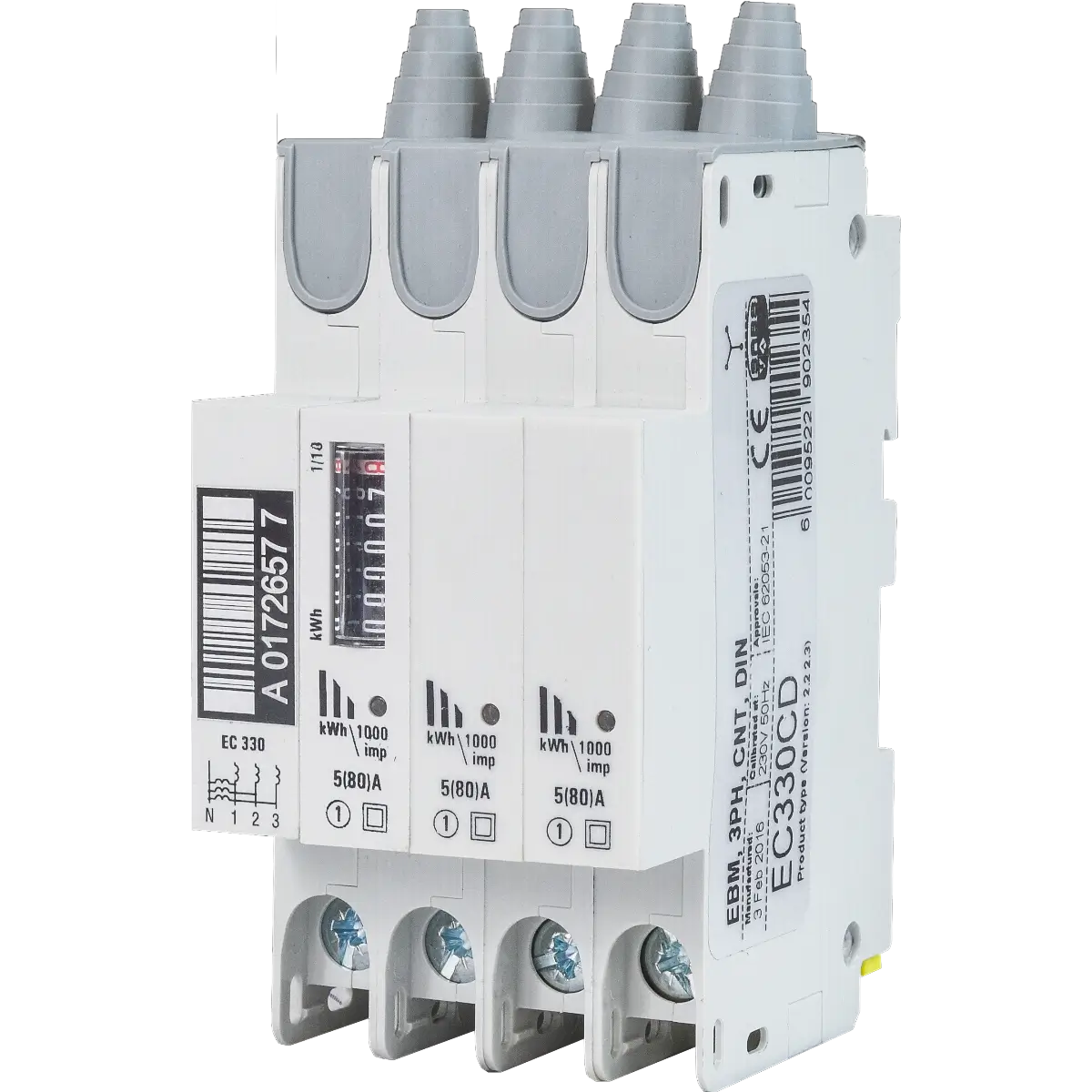 Three phase DIN distribution box
