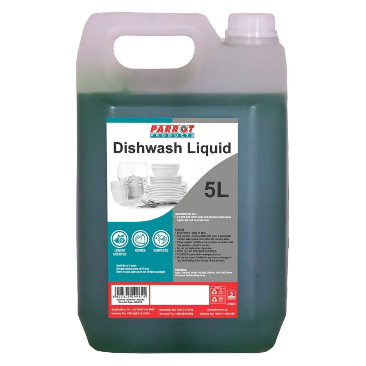 Parrot dishwash liquid 5L