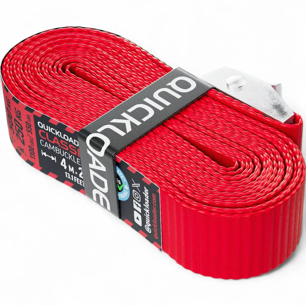 Quickload Classic Cambuckle Tie-Down Strap (500Kg) - 4M X 25mm