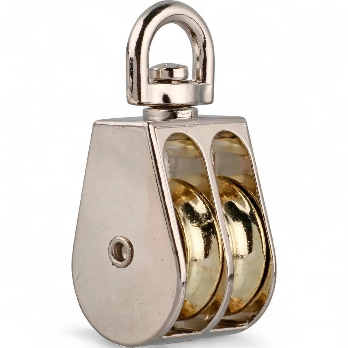 Nickel Plated Double Swivel Pulley - 32mm (Single)