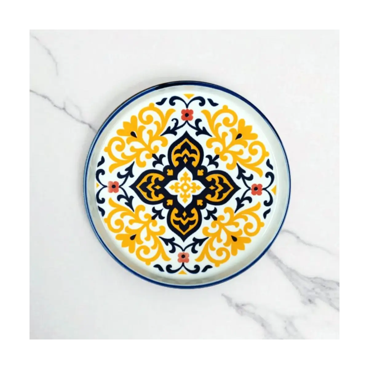Stackable flat cake plate
