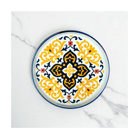 Stackable flat cake plate