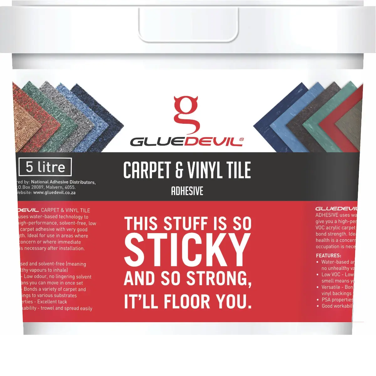 5kg floor vinyl tile adhesive