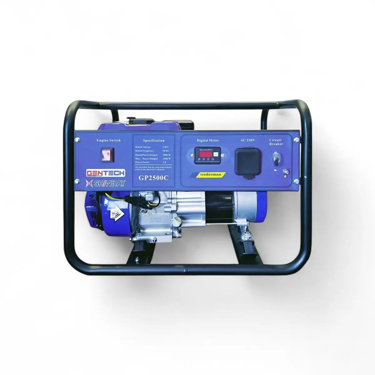 Gentech Contractor Petrol Generator (2.2Kva, Recoil Start)