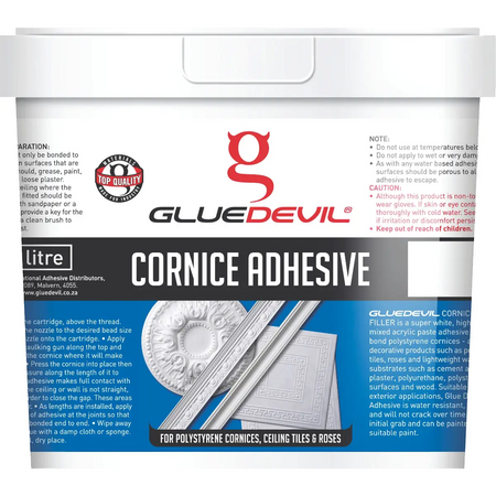 Cornice adhesive 1kg bucket