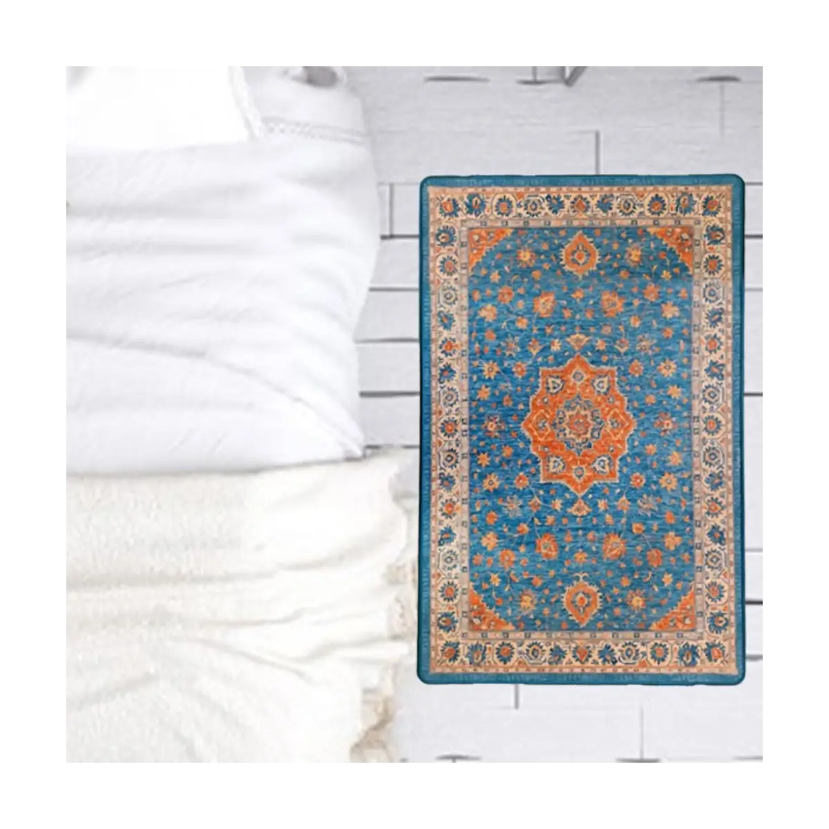 Ethnic pattern floor mat
