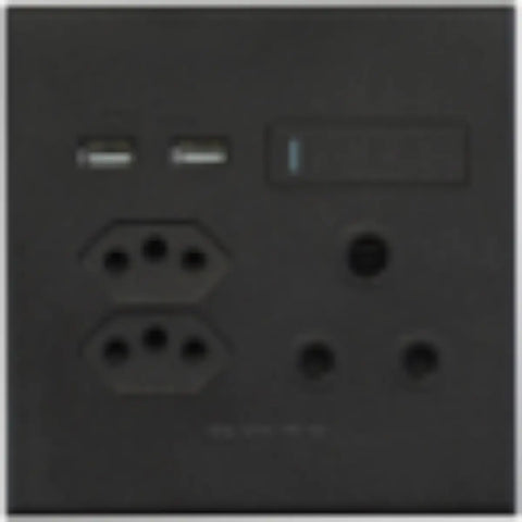Double USB wall socket
