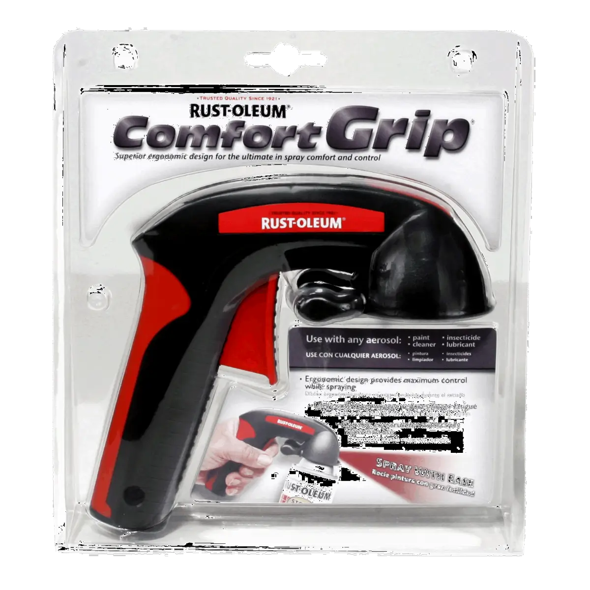 Comfort grip spray paint handle