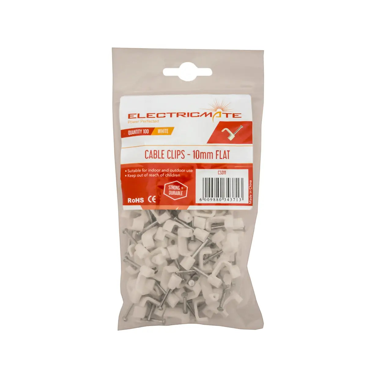 Flat cable clips 100 pack