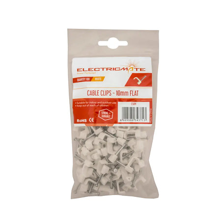 Flat cable clips 100 pack