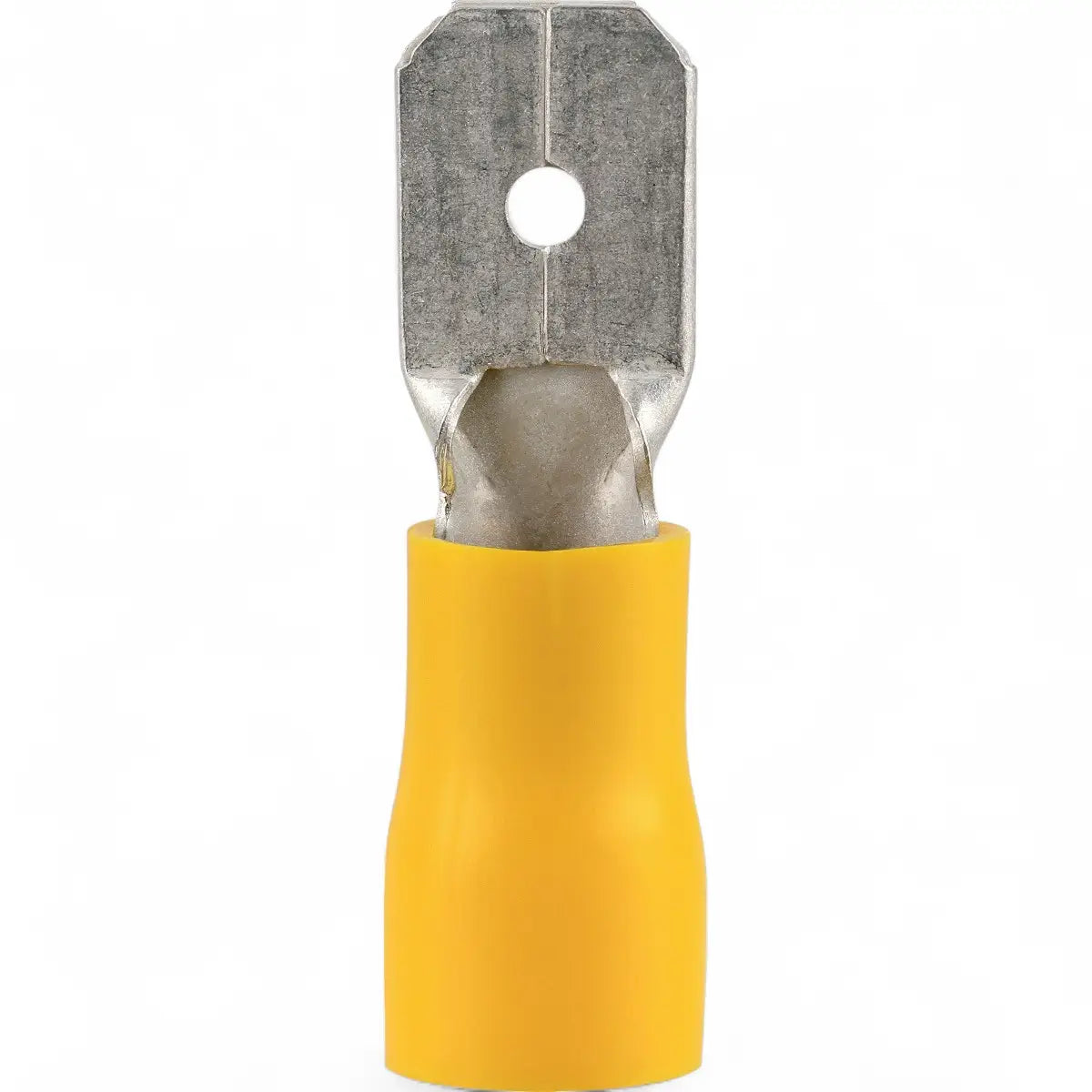 Pre-Insulated Male Disconnect Terminal - Yellow 6.3mm (25-Pack)