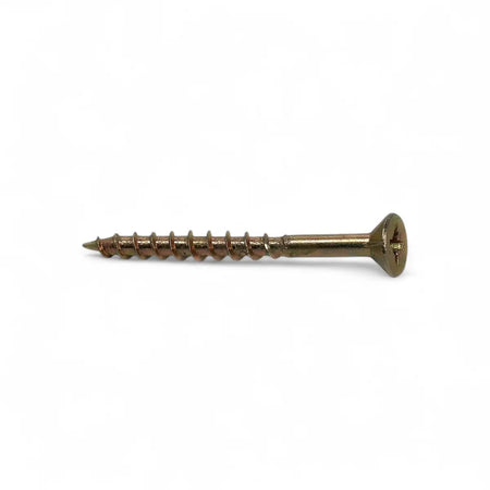 Yellow Passivated Chipboard Screw (400-Pack)