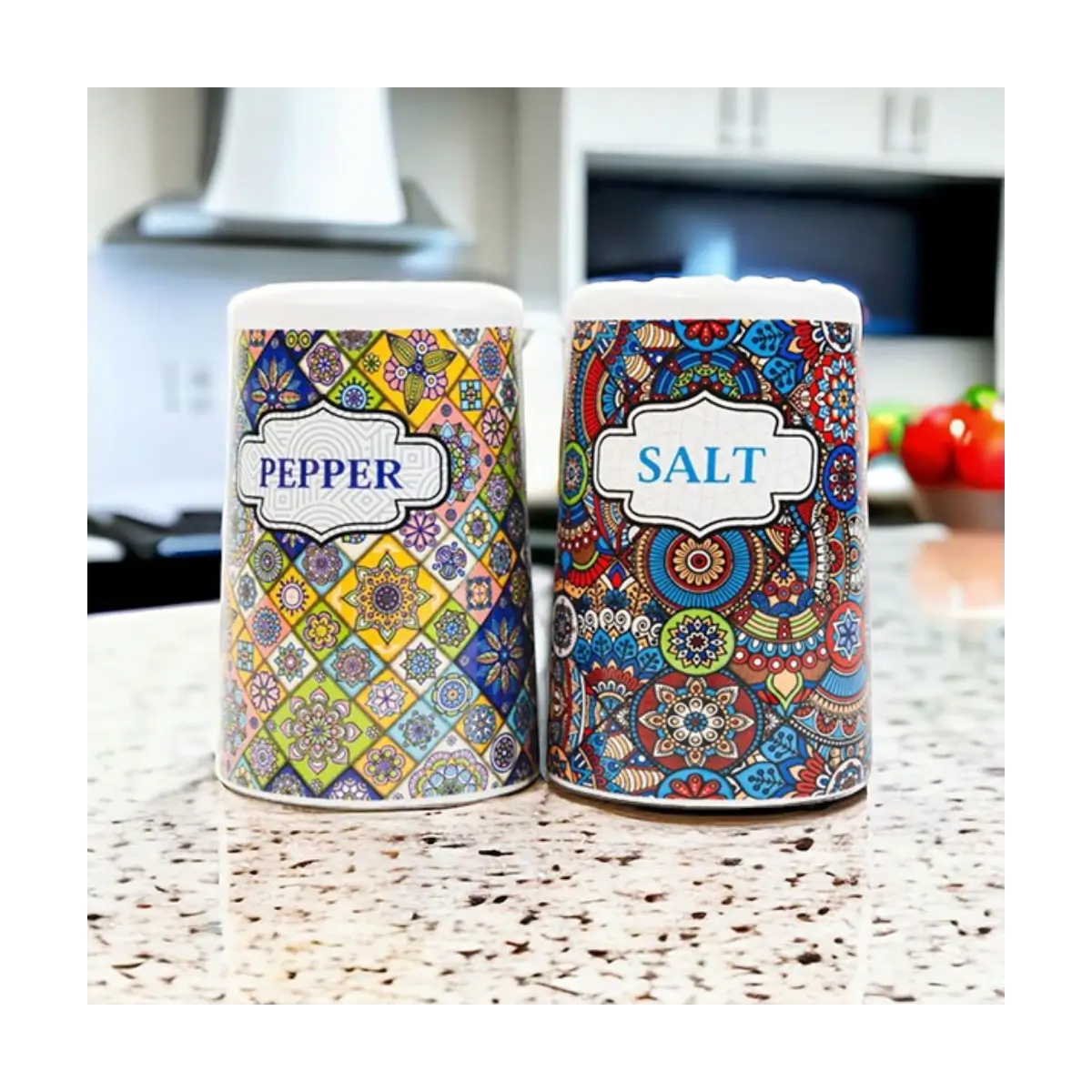 Ceramic salt pepper shakers