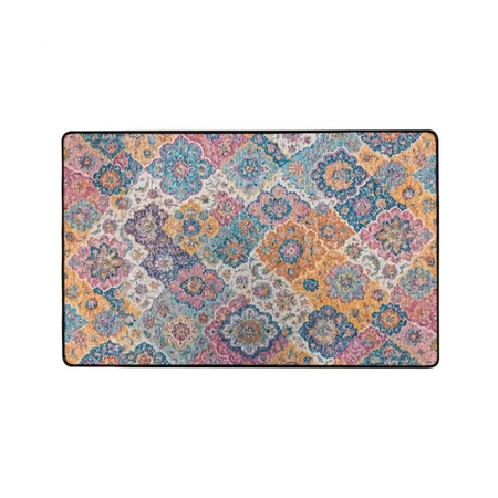 Ethnic pattern floor mat