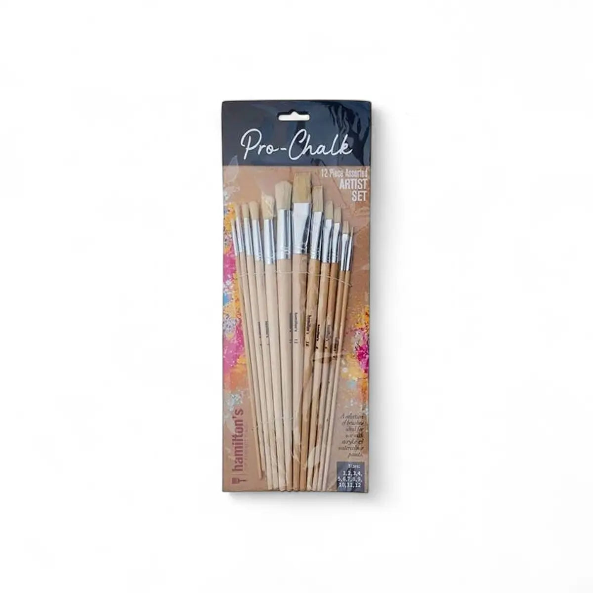 Hamiltons Pro-Chalk 12Pc Artist Brush Set