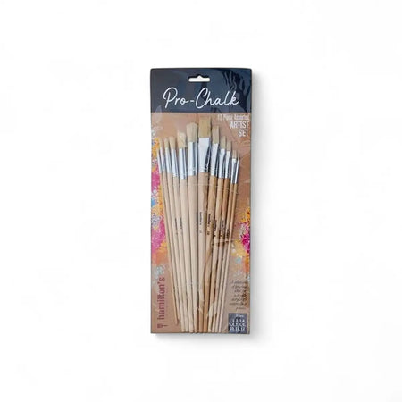Hamiltons Pro-Chalk 12Pc Artist Brush Set