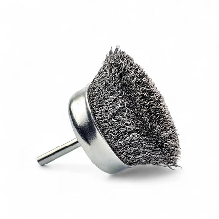 Mounted Wire Cup Brush With 6mm Shaft - 60 X 20mm