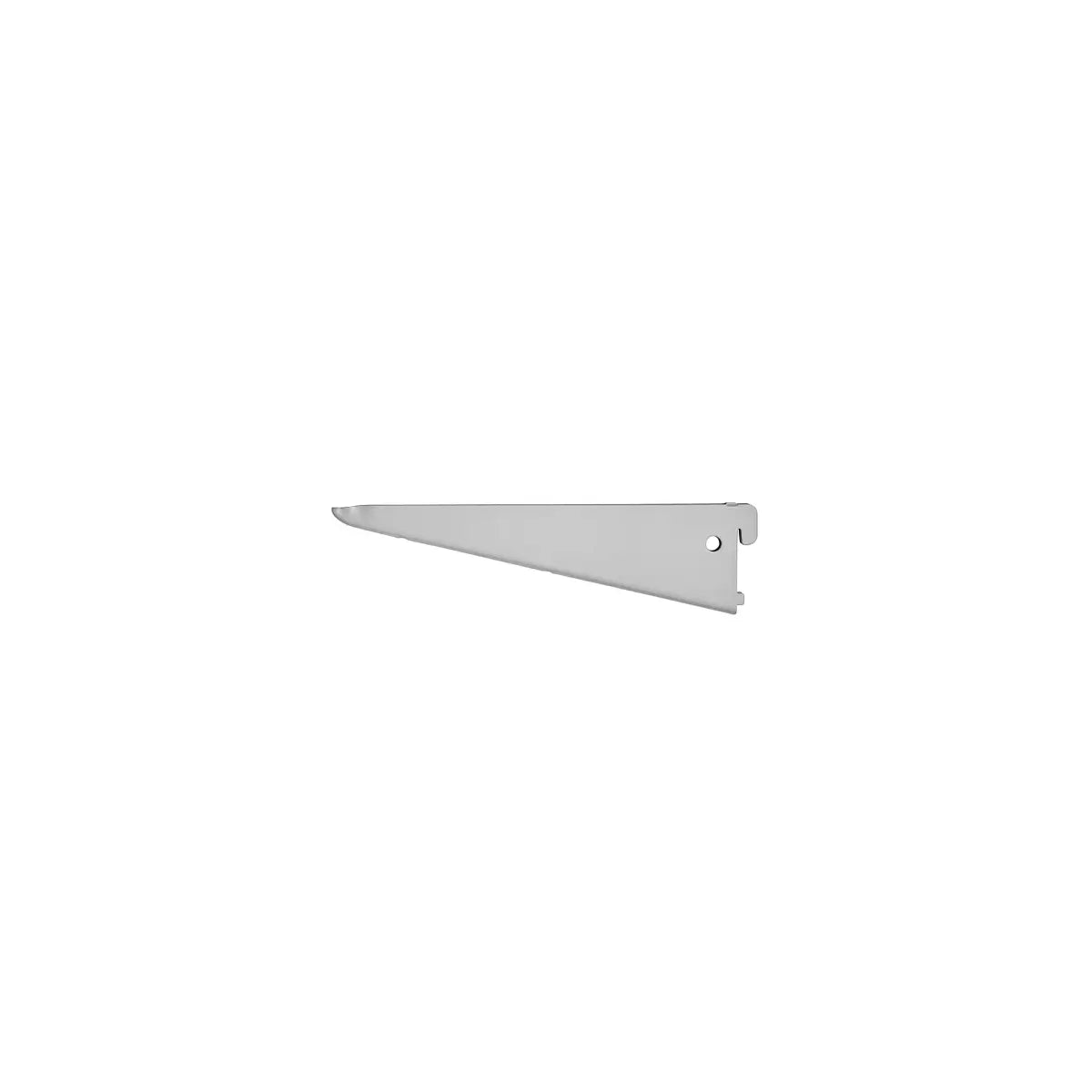 Silver double slot shelf bracket