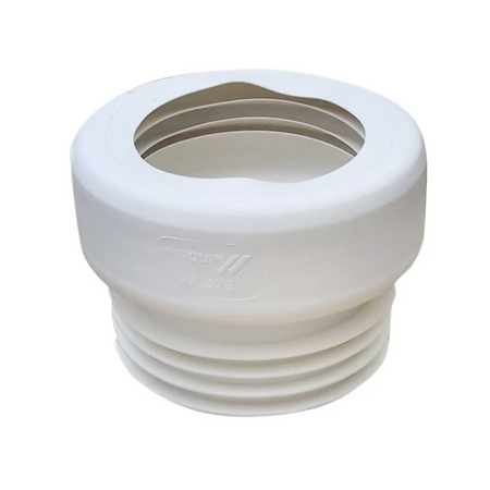 Straight rubber pan connector
