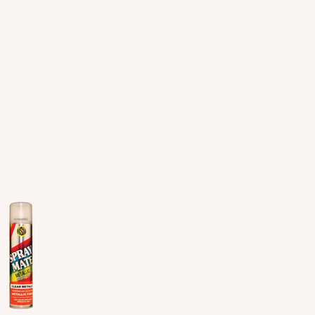 Clear metallic spray paint