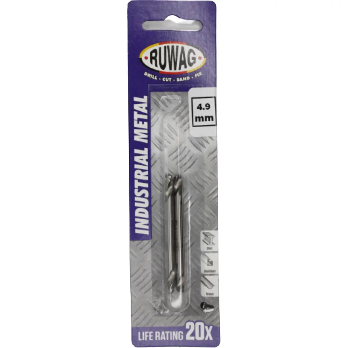 Ruwag 4.9mm Double sided Metal Bit 2 Pc - Al's Hardware