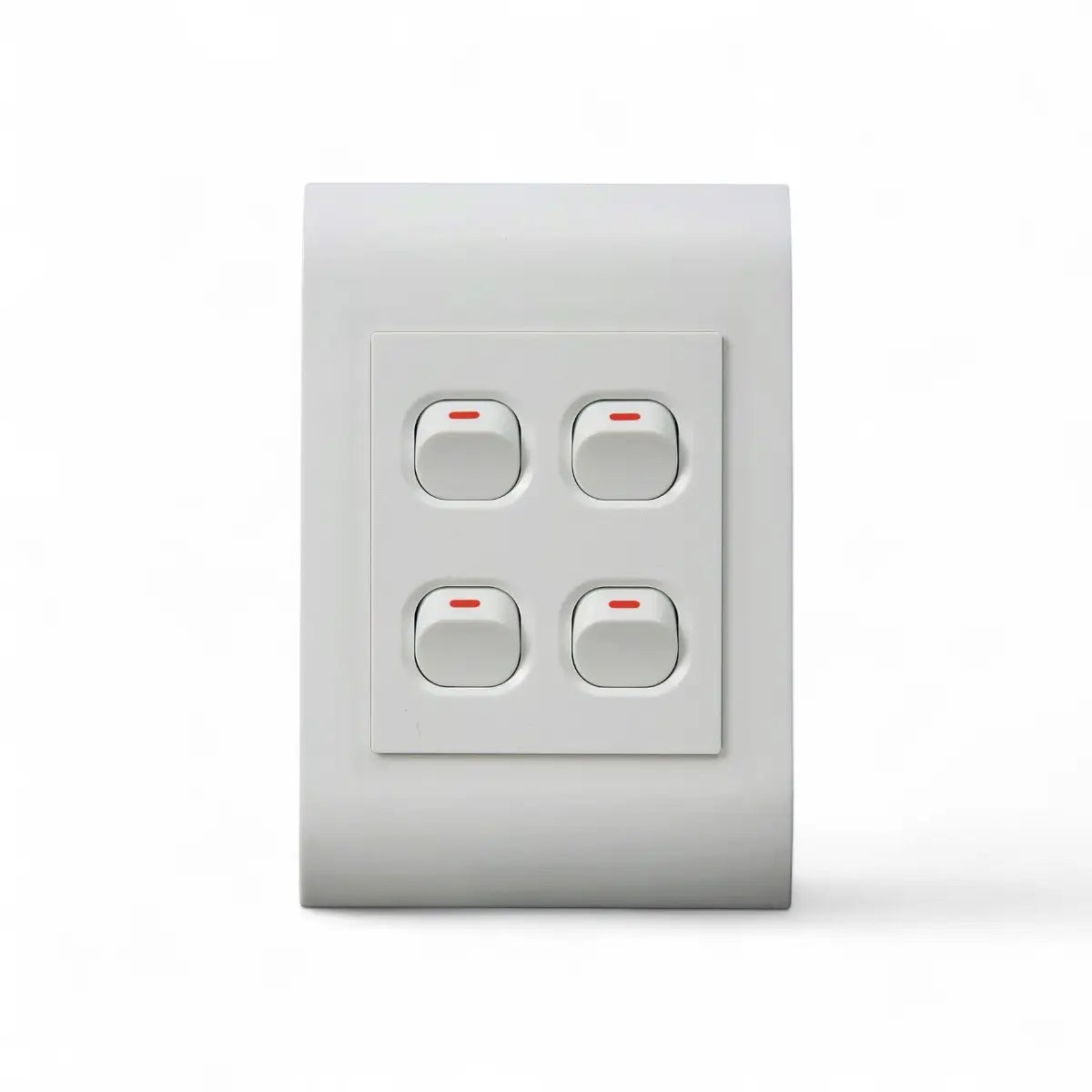 Lesco 100X50Mm 4 Lever 1Way Pipelli Wh Light Switch Four Lever