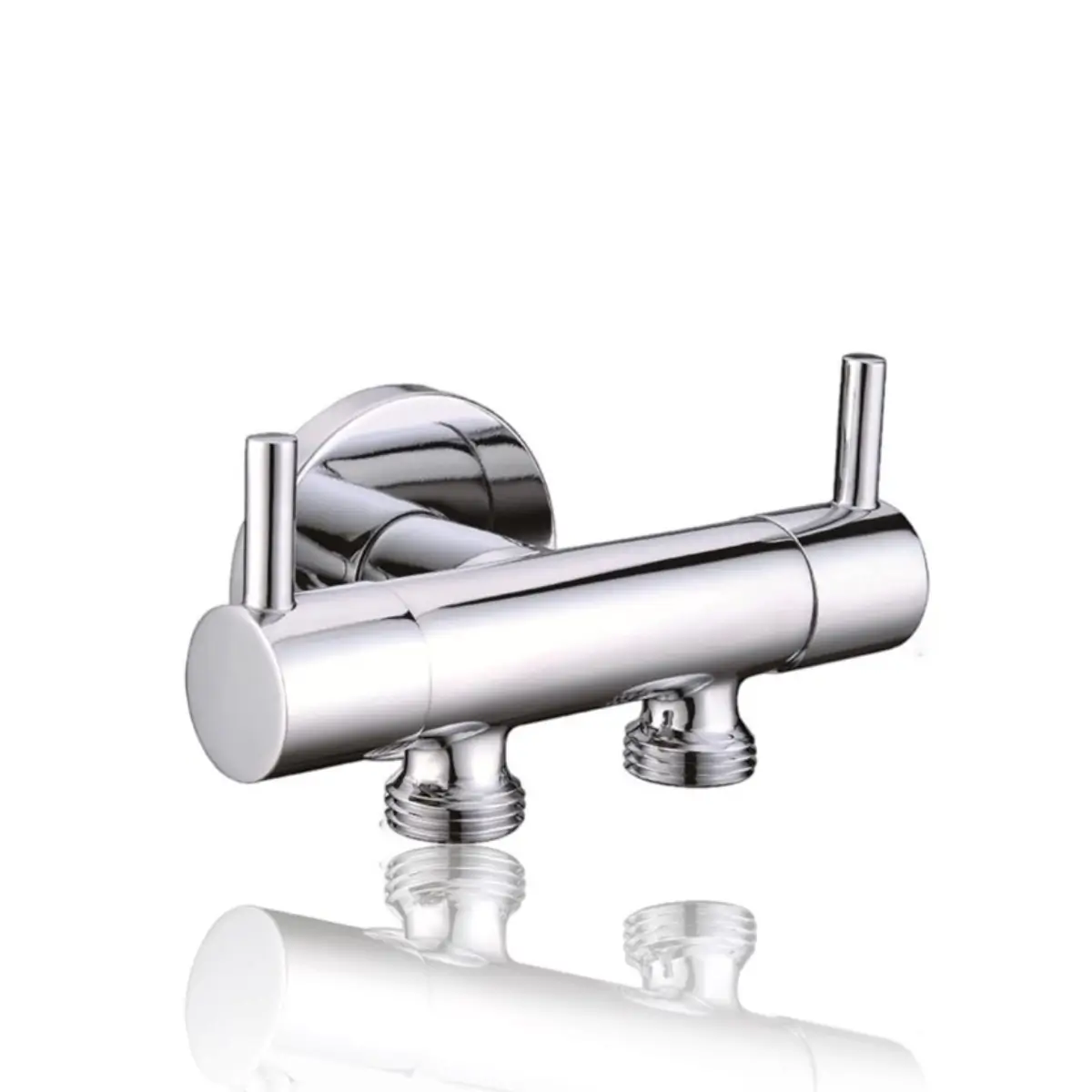 Brass dual angle valve