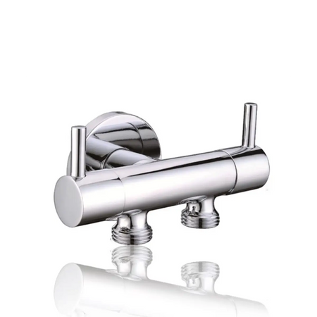 Brass dual angle valve