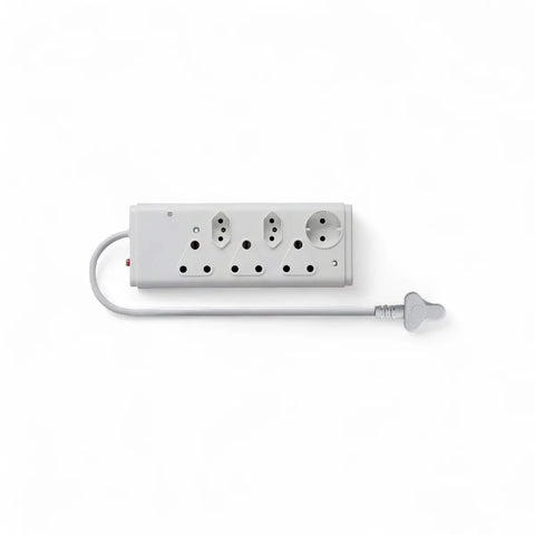 Lesco Multiplug 6 Way Wht Cutoff Switch H05Vv-F 3G1.5Mm2 Multi Plug Adaptor