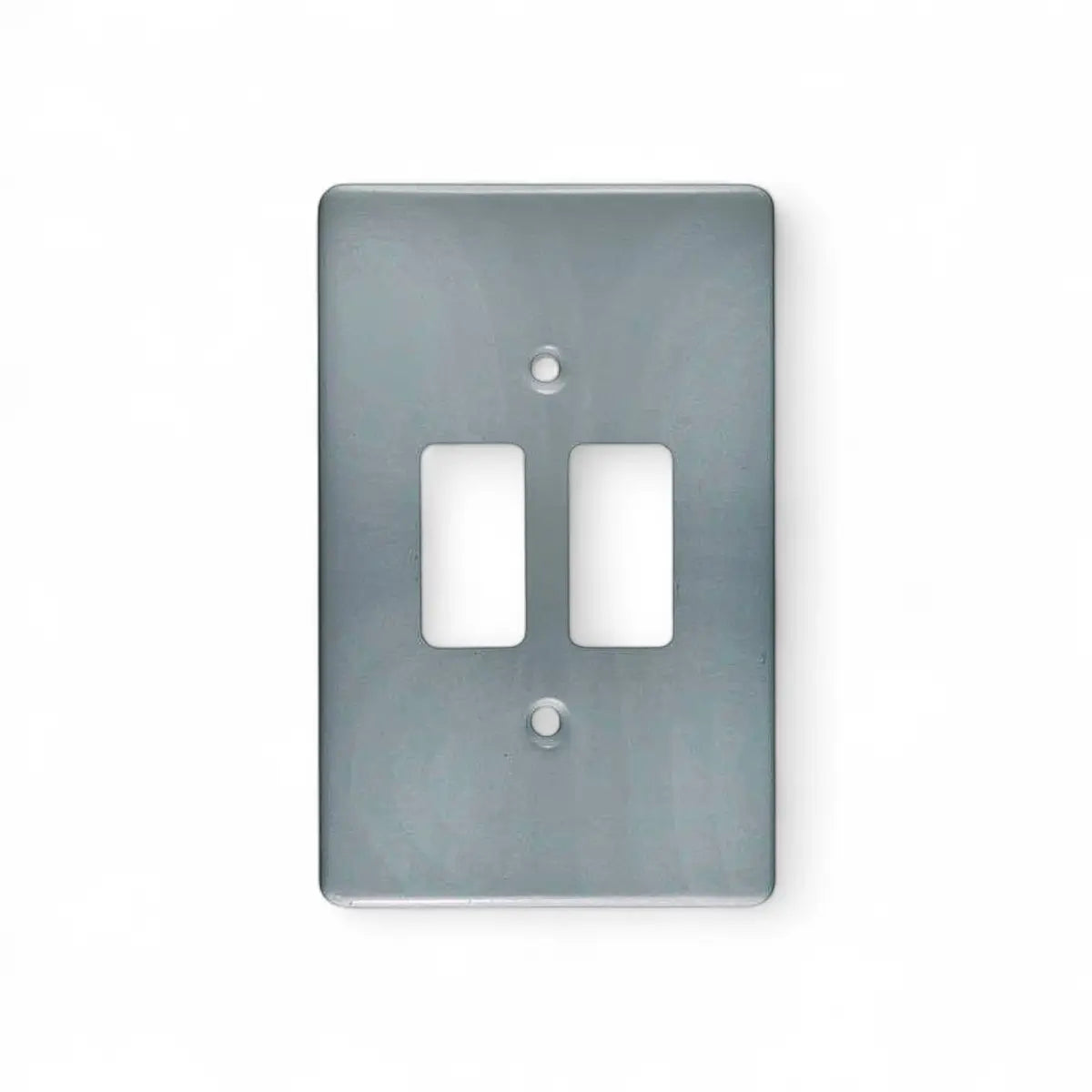 Dynamic Distributors Crabtree Cp 2 Lever Steel 4X2 Switch Cover Plate