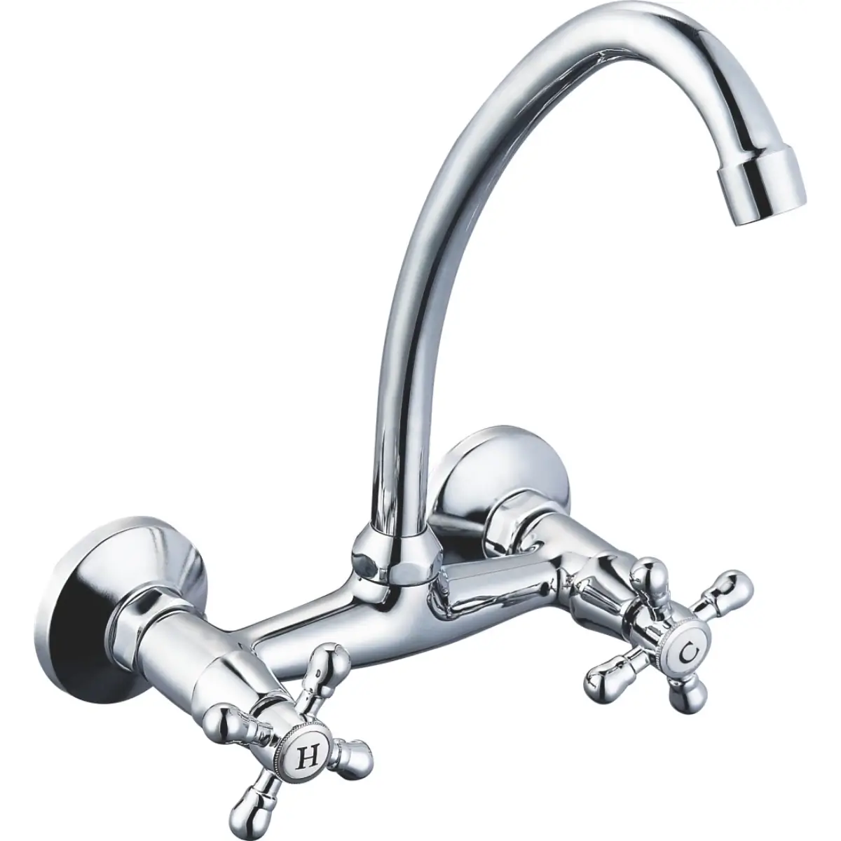 Wall mounted sink mixer