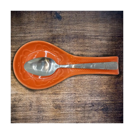 Ceramic spoon rest for kitchen