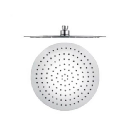 Round stainless steel shower rose