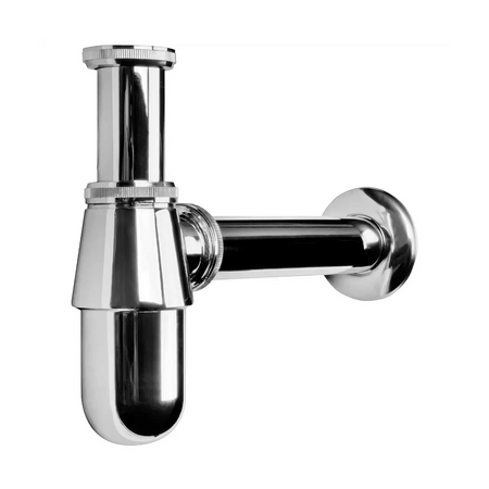 Chrome plated bottle trap