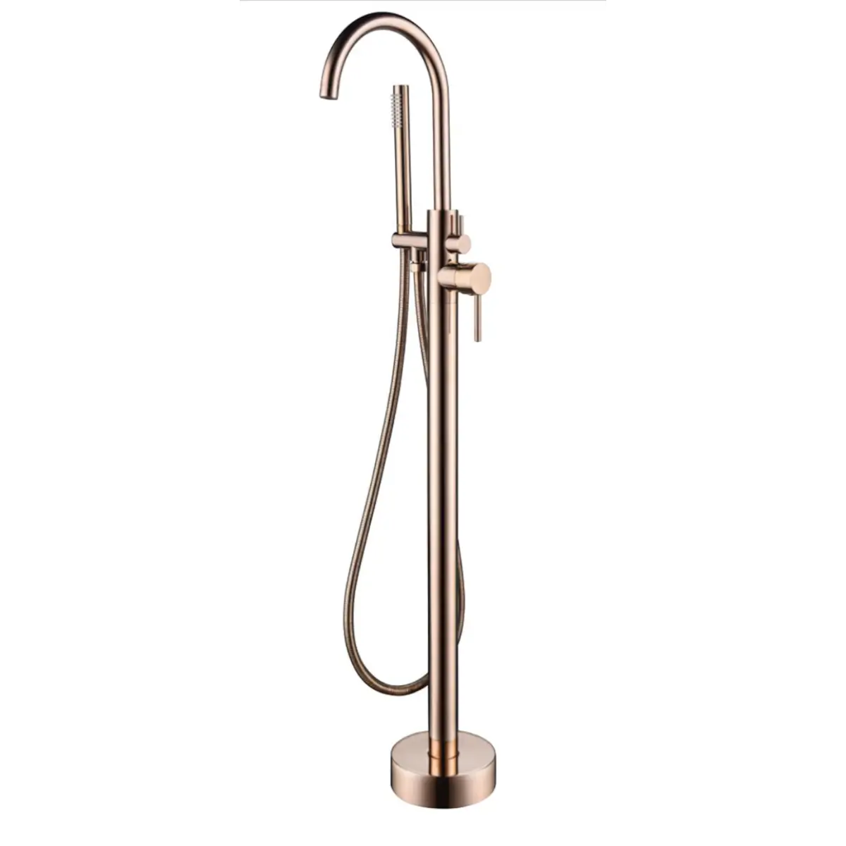 Rose gold bath mixer